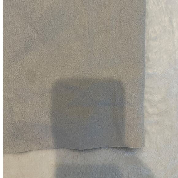 BURBERRYS Women's Vintage Knee Length Pencil Skirt Size 4 Light Gray Back Zipper - Picture 2 of 8